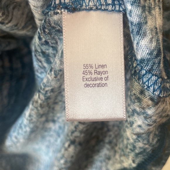 New Jennifer Lopez J.Lo Blue SnakeSkin Animal Print Ruffle One Shoulder Top XXL - Picture 7 of 9